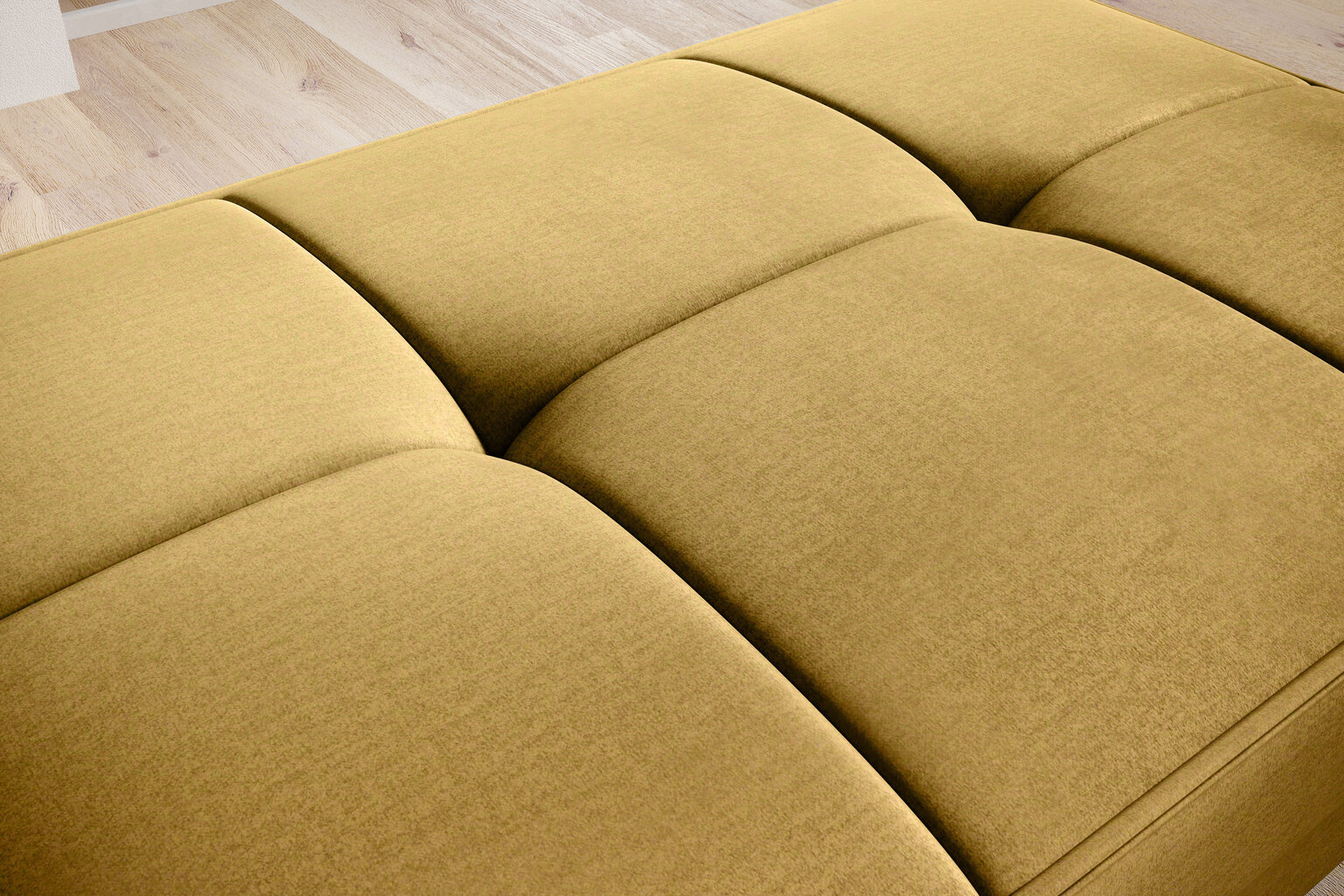 Tumba Bellis, 97x62x42 cm, kollane hind ja info | Kott-toolid, tumbad, järid | kaup24.ee