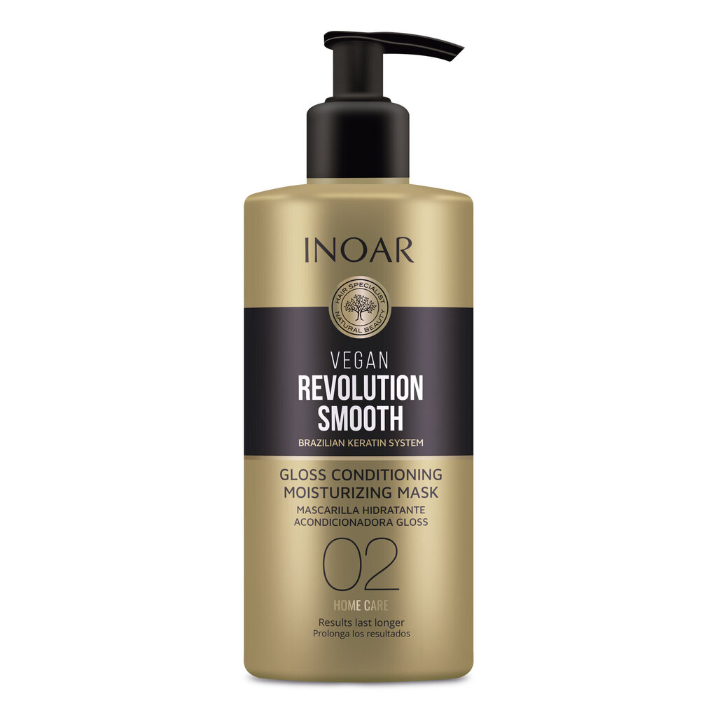 Niisutav juuksemask Inoar Vegan Revolution Smooth Glos Step 2, 350 ml цена и информация | Maskid, õlid, seerumid | kaup24.ee