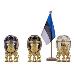 Danila-suveniirid Faberge stiilis Eesti munad, 3 tk цена и информация | Другие оригинальные подарки | kaup24.ee