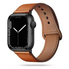 Tech-Protect Leatherfit Apple Watch 4 / 5 / 6 / 7 / 8 / SE (38 / 40 / 41 мм), коричневый цена и информация | Аксессуары для смарт-часов и браслетов | kaup24.ee