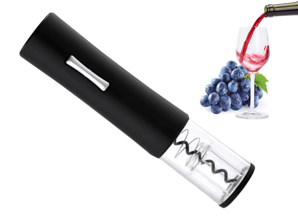 Elektriline LED valgusega veiniavaja, must цена и информация | Köögitarbed | kaup24.ee