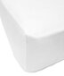 Ühevärviline satiinist kummiga voodilina Soft White, 200x200 cm цена и информация | Voodilinad | kaup24.ee
