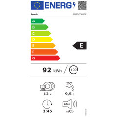 Посудомоечная машина BOSCH SMS2HTW60E Белый (60 cm) цена и информация | Посудомоечные машины | kaup24.ee