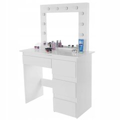 Kosmeetikalaud, 94 x 140 x 43 cm, valge цена и информация | Туалетные столики | kaup24.ee