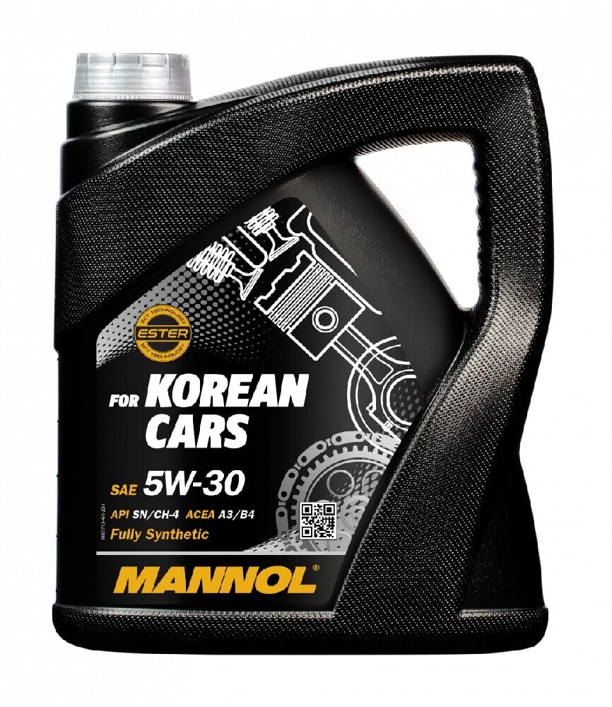 Mootoriõli Mannol 7713 for Korean Cars 5W-30, 4 l hind ja info | Mootoriõlid | kaup24.ee