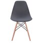Komplektis 4 DSW Viking tooli, 44 x 46 x 81, tumehall hind ja info | Söögilaua toolid, köögitoolid | kaup24.ee