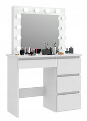 Kosmeetikalaud Martigo Pluss, 94 x 75 x 43cm, valge hind ja info | Meigilauad | kaup24.ee