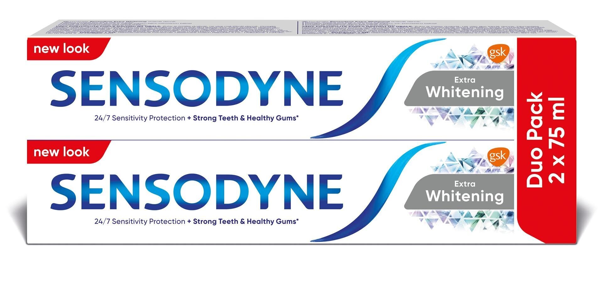 Hambapasta Sensodyne Extra Whitening, 2x75 ml, 6 tk. цена и информация | Suuhügieen | kaup24.ee