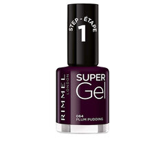 Лак для ногтей Rimmel London Super Gel Plum Pudding Nº 064 (12 ml) цена и информация | Лаки для ногтей, укрепители для ногтей | kaup24.ee