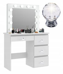 Kosmeetikalaud Martigo Pluss, 94 x 75 x 43cm, valge цена и информация | Martigo Plus Мебель и домашний интерьер | kaup24.ee