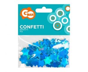 Paberkonfettid Stars, sinine, 3 pakki, 36 g hind ja info | Peokaunistused | kaup24.ee