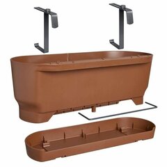 Банка Elho Greenville Easy 21 x 52 x 19,5 cm Коричневый цена и информация | Вазоны | kaup24.ee