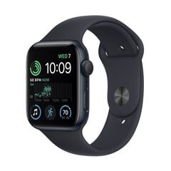 Apple Watch SE 2.gen 44mm GPS Aluminum Midnight (atnaujinta, būklė A) hind ja info | Nutikellad (smartwatch) | kaup24.ee