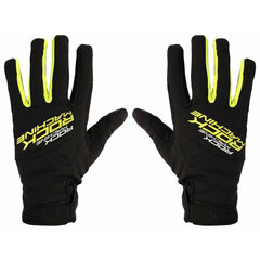 Вело перчатки Rock Machine Winter Race LF, черные/зеленые, M цена и информация | Одежда для велосипедистов | kaup24.ee