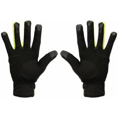 Вело перчатки Rock Machine Winter Race LF, черные/зеленые, M цена и информация | Одежда для велосипедистов | kaup24.ee