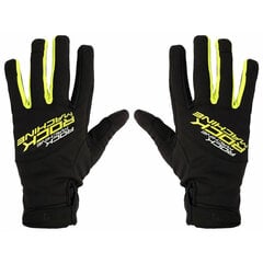 Вело перчатки Rock Machine Winter Race LF, черные/зеленые, L цена и информация | Одежда для велосипедистов | kaup24.ee