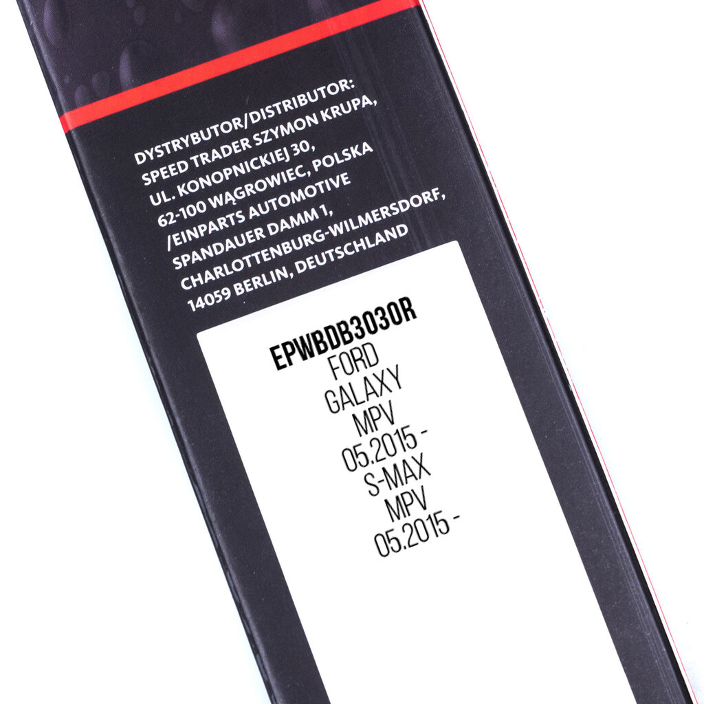 Klaasipuhastid EinParts EPWBDB3030R 760/760mm komplekt 2 tk hind ja info | Kojamehed | kaup24.ee