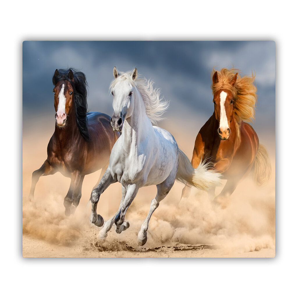 Tulup Lõikelaud, Hobused kõrbes, 60x52 cm hind ja info | Lõikelauad | kaup24.ee