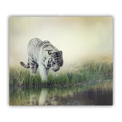 Tulup Lõikelaud Valge tiiger, 60x52 cm hind ja info | Lõikelauad | kaup24.ee