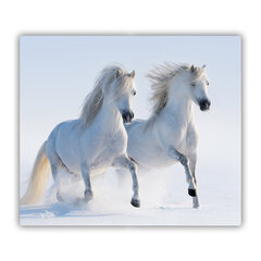Tulup Lõikelaud Kaks hobust lumel, 60x52 cm hind ja info | Lõikelauad | kaup24.ee
