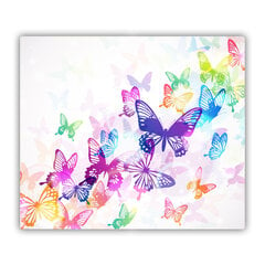 Tulup Lõikelaud Värvilised liblikad, 60x52 cm hind ja info | Lõikelauad | kaup24.ee