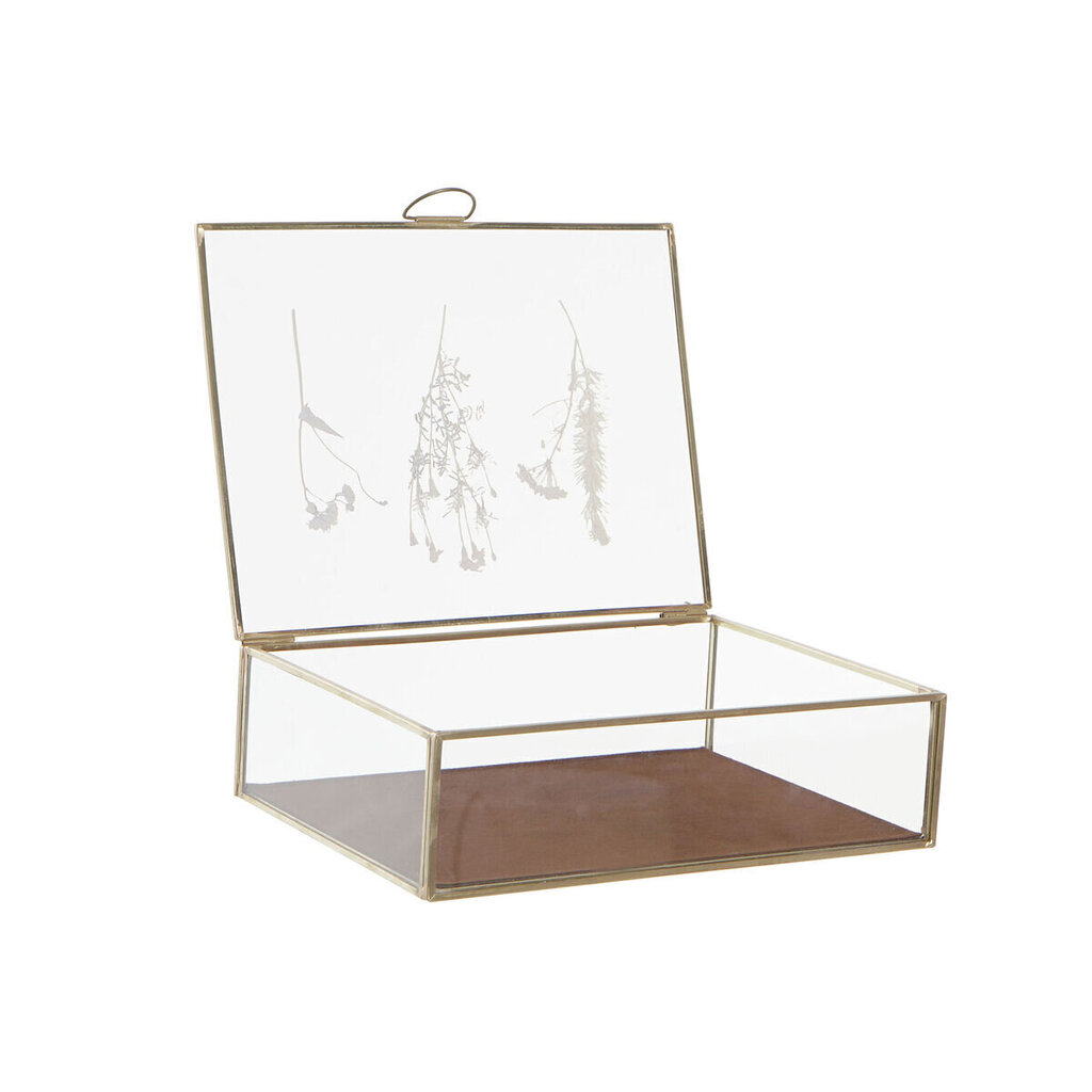 Ehteaegas DKD Home Decor Kristall Kuldne Burgundiapunane 20 x 15 x 6 cm hind ja info | Sisustuselemendid | kaup24.ee