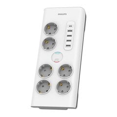 Schuko Multiadapter 6 Pistikule Philips цена и информация | Удлинители | kaup24.ee