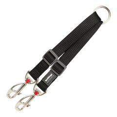 2 Dog Leash Coupler Red Dingo Чёрный (1,5 x 20-26,5 cm) цена и информация | Поводки для собак | kaup24.ee