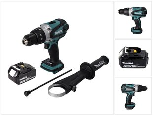 Аккумуляторный шуруповерт Makita DHP 458 T1 цена и информация | Шуруповерты, дрели | kaup24.ee