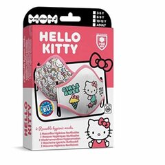 Гигиеническая маска многоразового использования Hello Kitty взрослых ( 2 uds) цена и информация | Аптечки | kaup24.ee