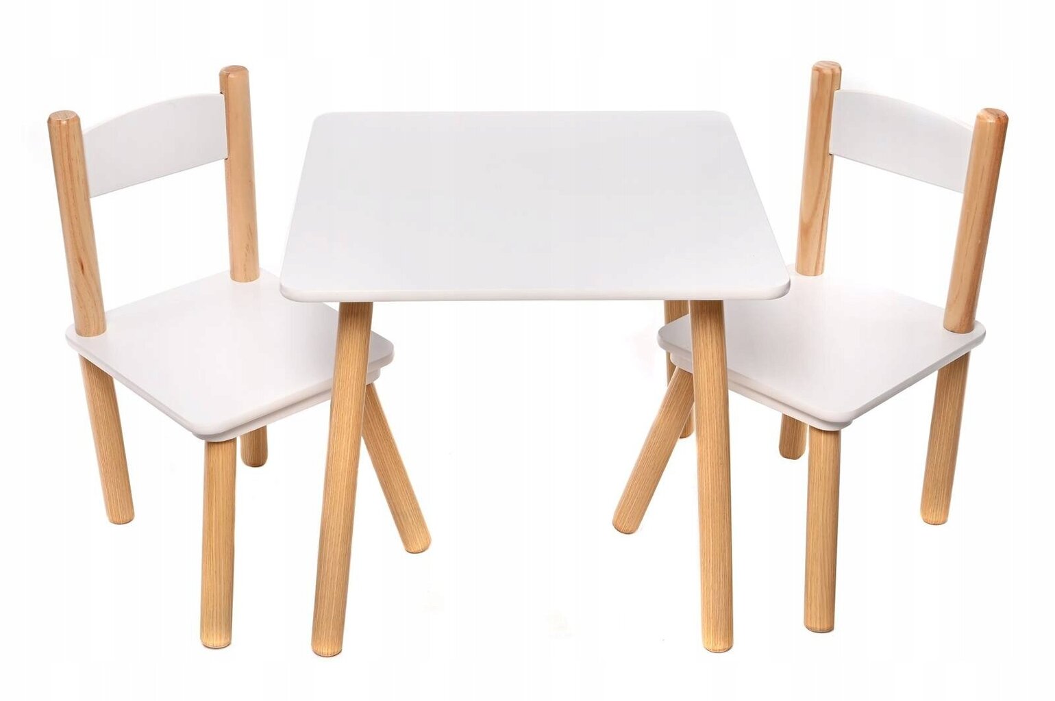 Komplekt laud + 2 tooli MPMAX, valge hind ja info | Laste lauad ja toolid | kaup24.ee