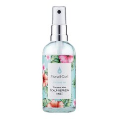 Juukseudu Flora & Curl Soothe Me Mündiroheline Kookos Rahustav Värskendav (100 ml) цена и информация | Средства для укладки волос | kaup24.ee