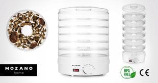 Toidukuivati Mozano Food Dehydrator 500W цена и информация | Сушилки для фруктов | kaup24.ee