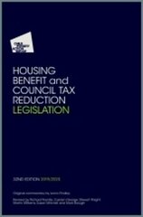 Housing Benefit and Council Tax Reduction Legislation: 2019/20 32nd edition hind ja info | Majandusalased raamatud | kaup24.ee