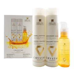 Juuksehoolduskomplekt kuivadele, kahjustatud juustele Arual Crystal Diamond: šampoon 250 ml + palsam 250 ml + seerum 100 ml hind ja info | Šampoonid | kaup24.ee