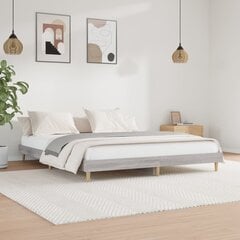 Каркас кровати vidaXL, 160x200 см, серый цена и информация | Кровати | kaup24.ee