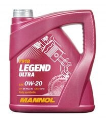 Масло моторное Mannol 7918 Legend Ultra 0W-20, 4л цена и информация | Моторные масла | kaup24.ee