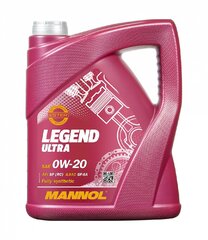 Mootoriõli Mannol 7918 Legend Ultra 0W-20, 5L hind ja info | Mootoriõlid | kaup24.ee