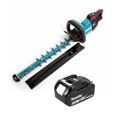 Аккумуляторный кусторез Makita DUH 502 T1 18V 50см, с аккумулятором без зарядного устройства цена и информация | Кусторезы, ножницы для газона | kaup24.ee