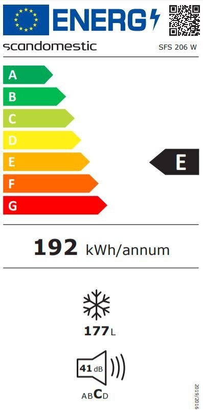 Scancool SFS206A++ hind ja info | Sügavkülmikud ja külmakirstud | kaup24.ee