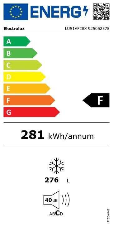 Electrolux LUS1AF28X цена и информация | Sügavkülmikud ja külmakirstud | kaup24.ee