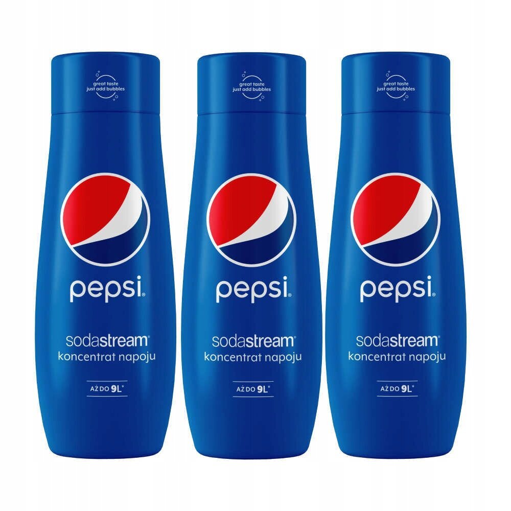 3 × sodastream pepsi siirup 440 ml hind ja info | Mulliveemasinad | kaup24.ee