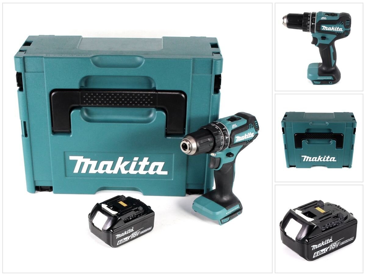 Akulööktrell Makita DHP 485 G1J цена и информация | Akutrellid, kruvikeerajad | kaup24.ee