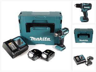 Аккумуляторная дрель Makita DDF 485 RGJ цена и информация | Шуруповерты, дрели | kaup24.ee