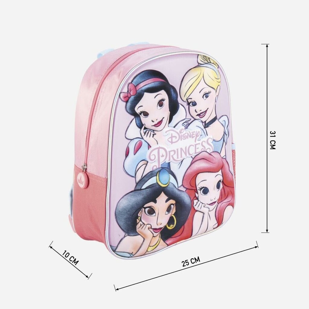 Kooliseljakott Princesses Disney Roosa (25 x 31 x 10 cm) hind ja info | Koolikotid, sussikotid | kaup24.ee