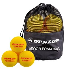 Tennis balls Dunlop INDOOR FOAM 12pcs цена и информация | Товары для большого тенниса | kaup24.ee