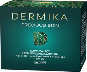 Niisutav siluv päevakreem Dermika Precious Skin 50+, 50 ml hind ja info | Näokreemid | kaup24.ee