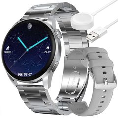 Спортивные умные часы RT3 Silver цена и информация | Смарт-часы (smartwatch) | kaup24.ee