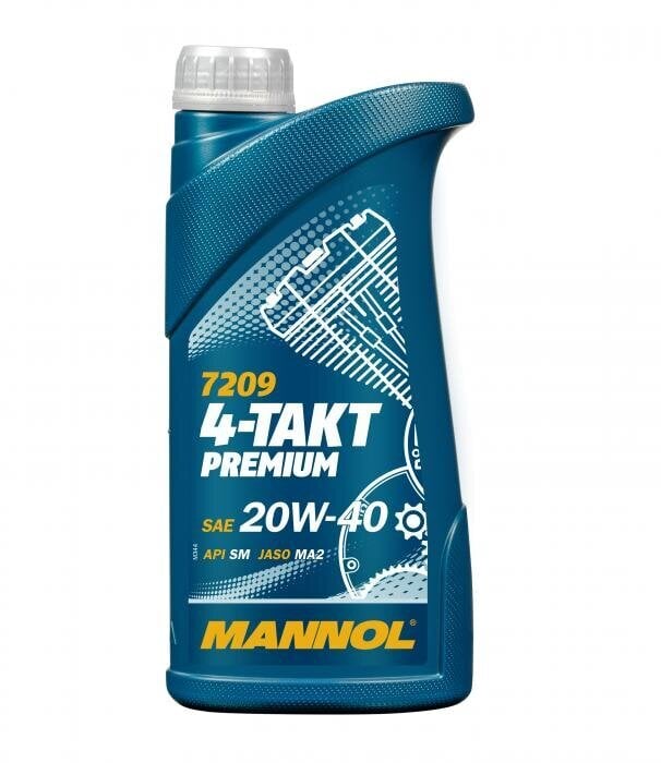 Õli Mannol 7209 4-Takt Premium 20W-40, 1l цена и информация | Mootorrataste mootoriõlid | kaup24.ee