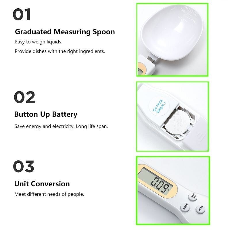 Digitaalne köögikaal, 23 x 6 x 3 cm hind ja info | Köögitarbed | kaup24.ee
